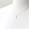 Diamond Clover Necklace - gold