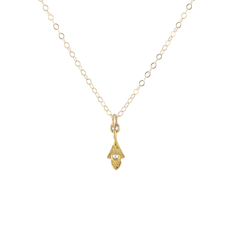 Diamond Leaf Necklace