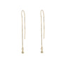 Diamond Threader Earrings, gold