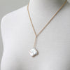 Diamond shape pearl necklace