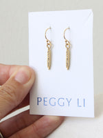 Small Diamond Spike Earrings by Peggy Li Creations