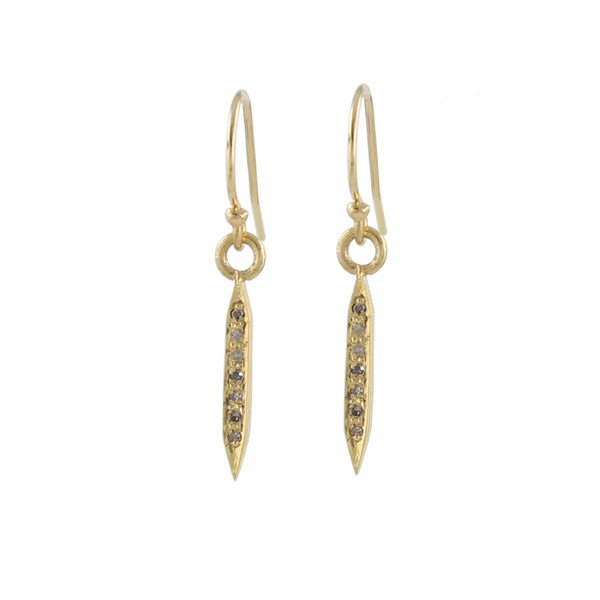 Small Diamond Spike Earrings