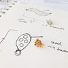 handmade jewelry sketch Peggy Li Creations