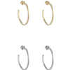Dotted Hoop Earrings by Peggy Li
