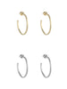 Dotted Hoop Earrings by Peggy Li