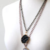 Double stranded necklaces by Peggy Li