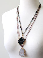 Double stranded necklaces by Peggy Li