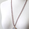 Double Strand Necklace, red agate