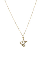 Dove Charm in gold plate