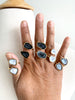 Two stone druzy rings