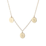 Family Initial Necklace - Gold
