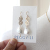 Jumbo Pearl Drop Earrings