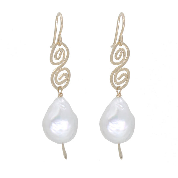 Jumbo Pearl Drop Earrings