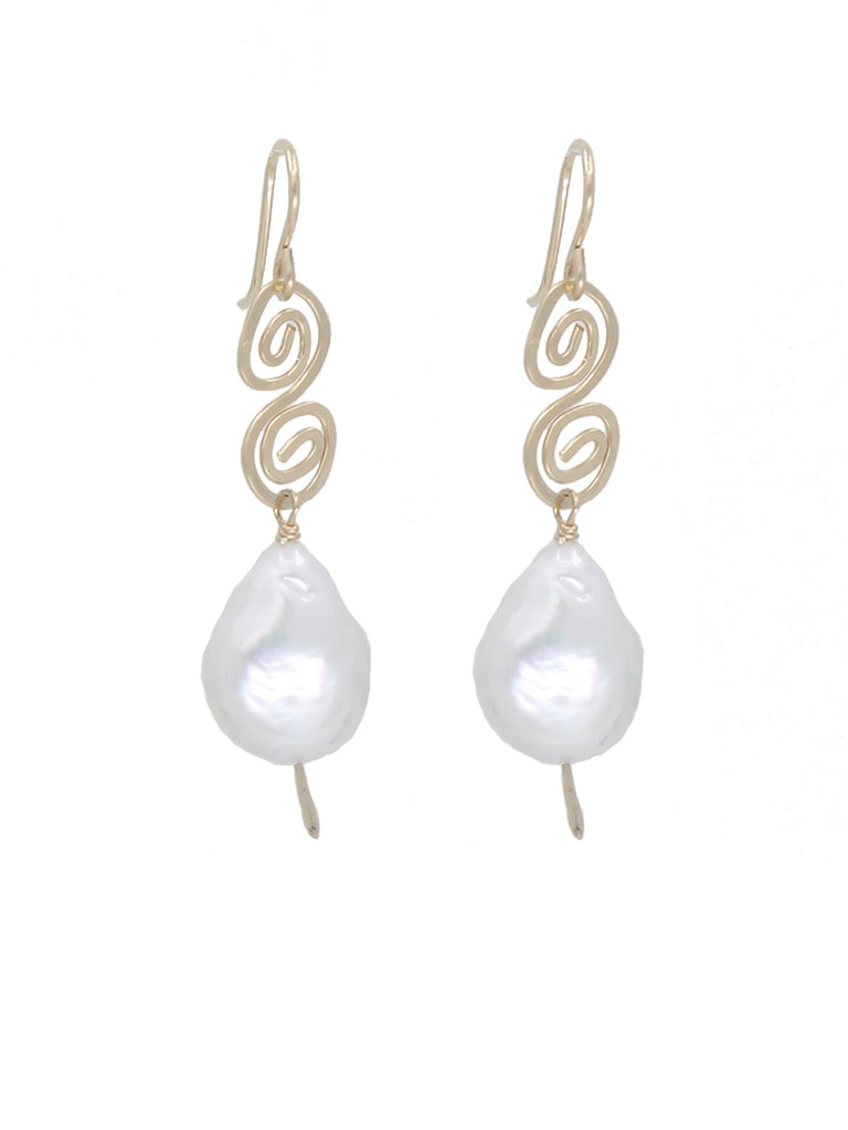 Jumbo Pearl Drop Earrings