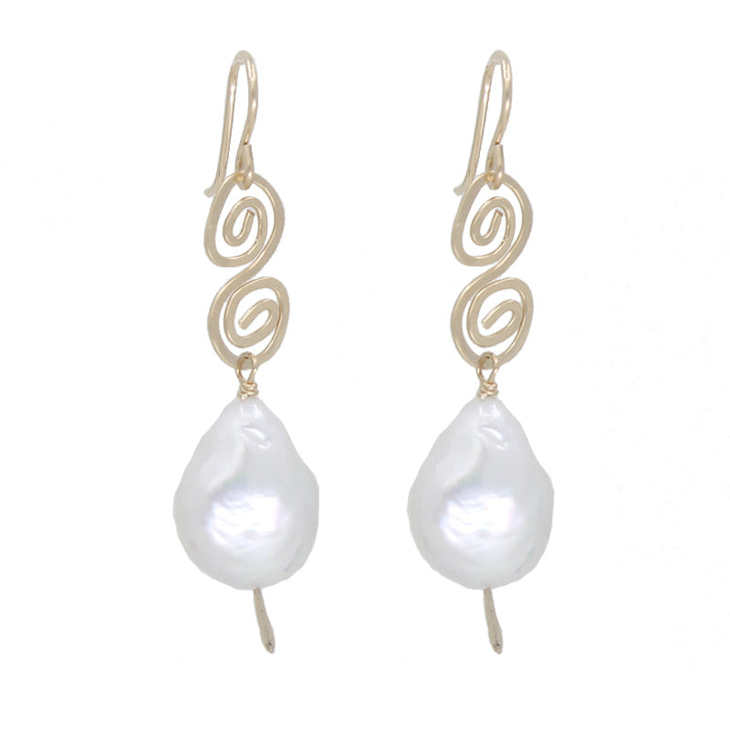 Jumbo Pearl Drop Earrings