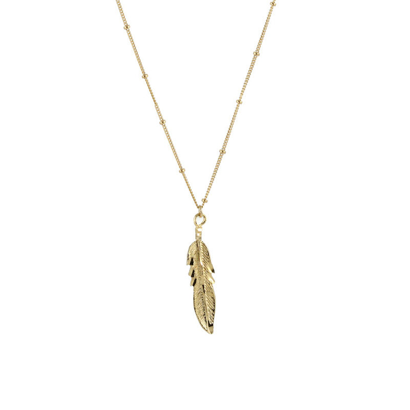Eagle Feather Charm Necklace