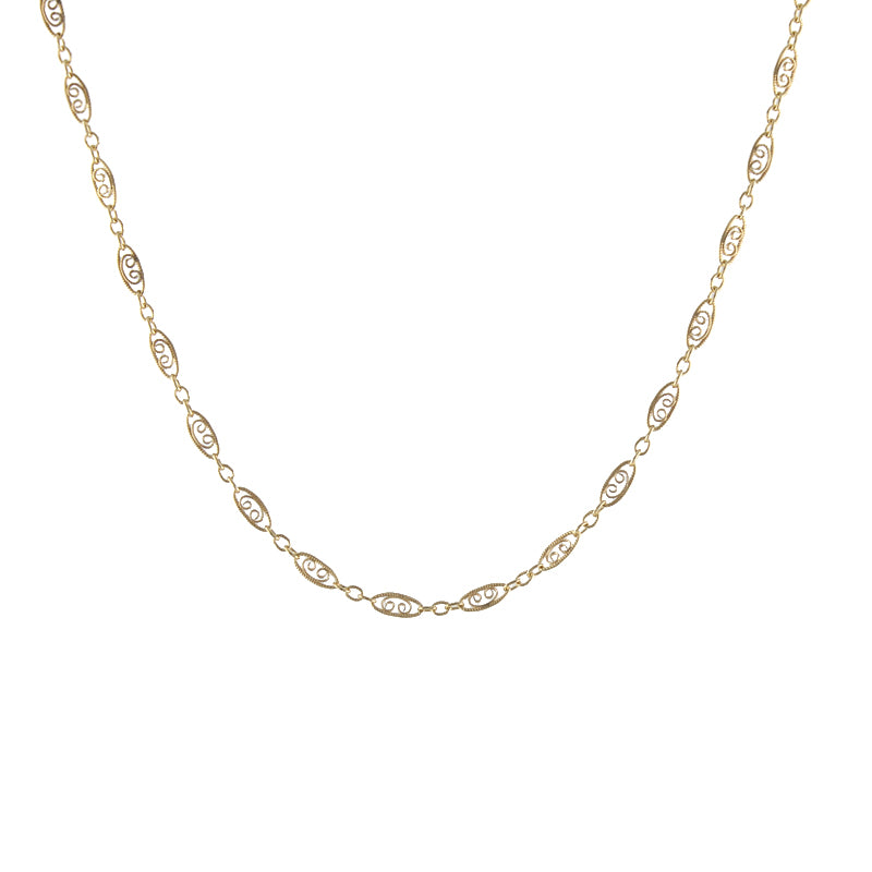 Filigree Chain Necklace – Peggy Li Creations