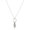 Flirty Fringe Necklace, silver