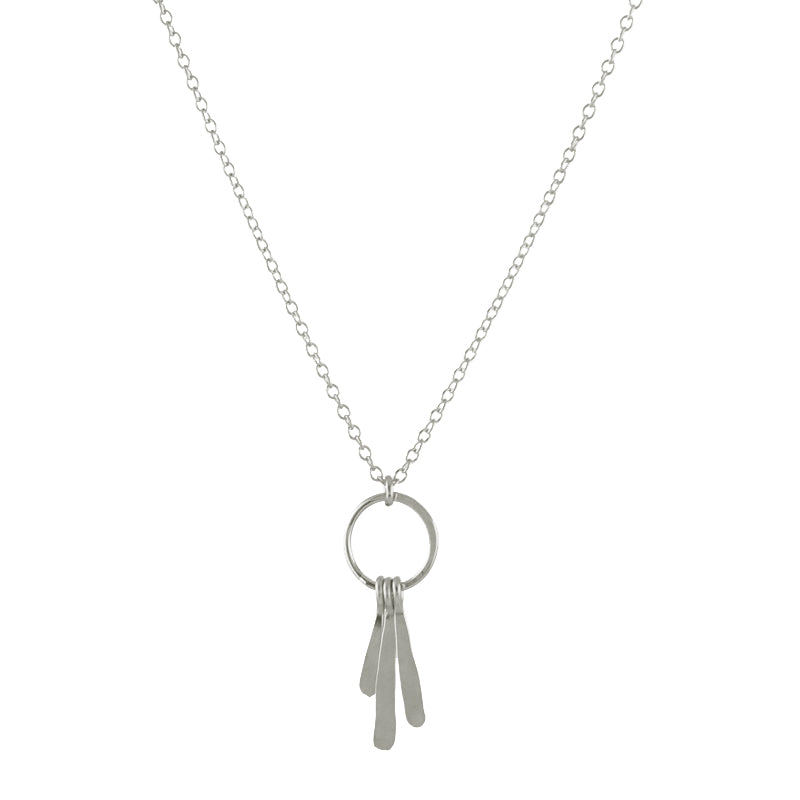 Flirty Fringe Necklace, silver