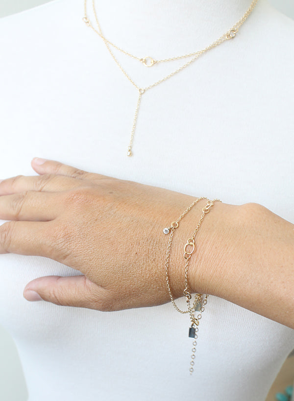 Delicate Tiny Gem Bracelet