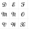 Cursive script initial font