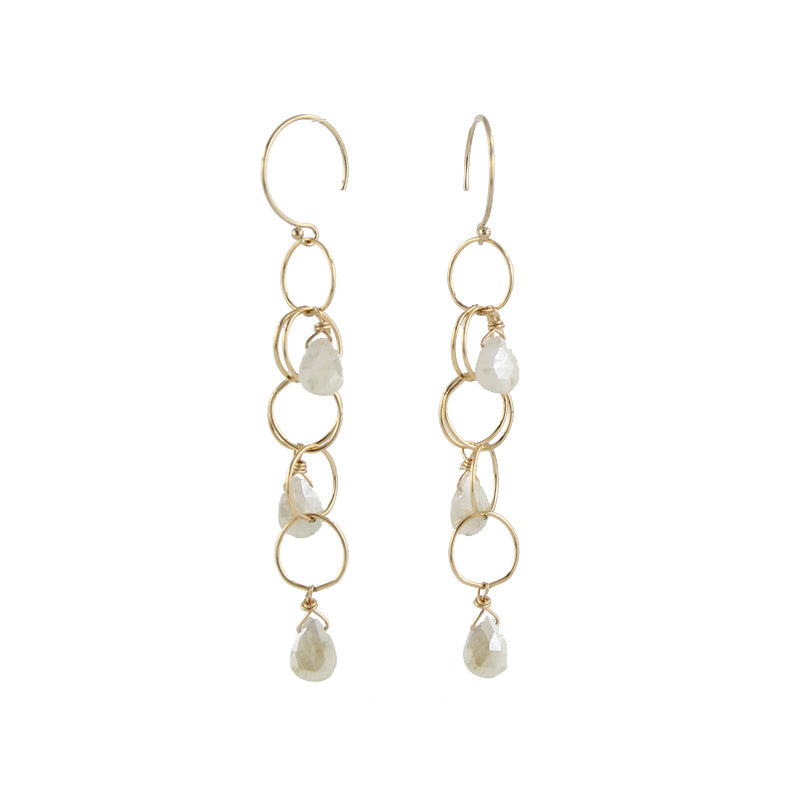 Gemstone Cascade Earrings