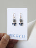 Gem fleur earrings blue sapphires