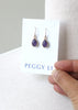 Amethyst gemstone earrings