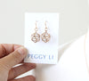 Globe Cage Earrings in bronze