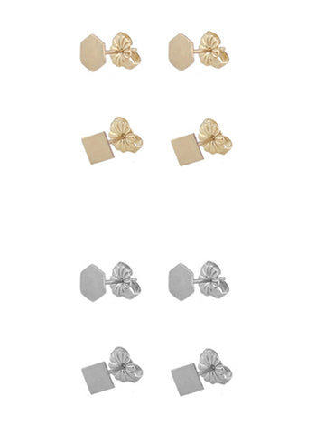 Geometric Stud Earrings