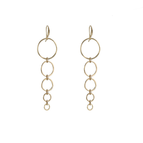 Graduated circles earrings