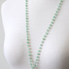 Solar quartz and green chalcedony necklace
