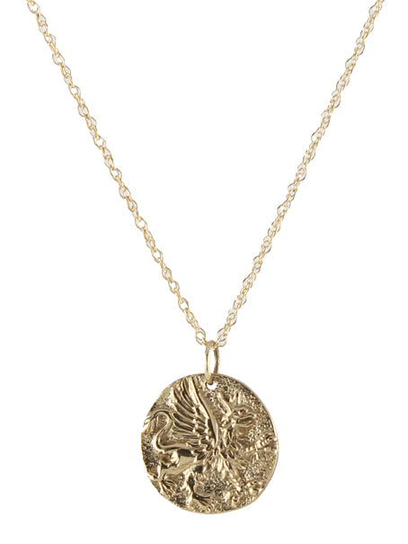 Ancient Griffin Coin Necklace