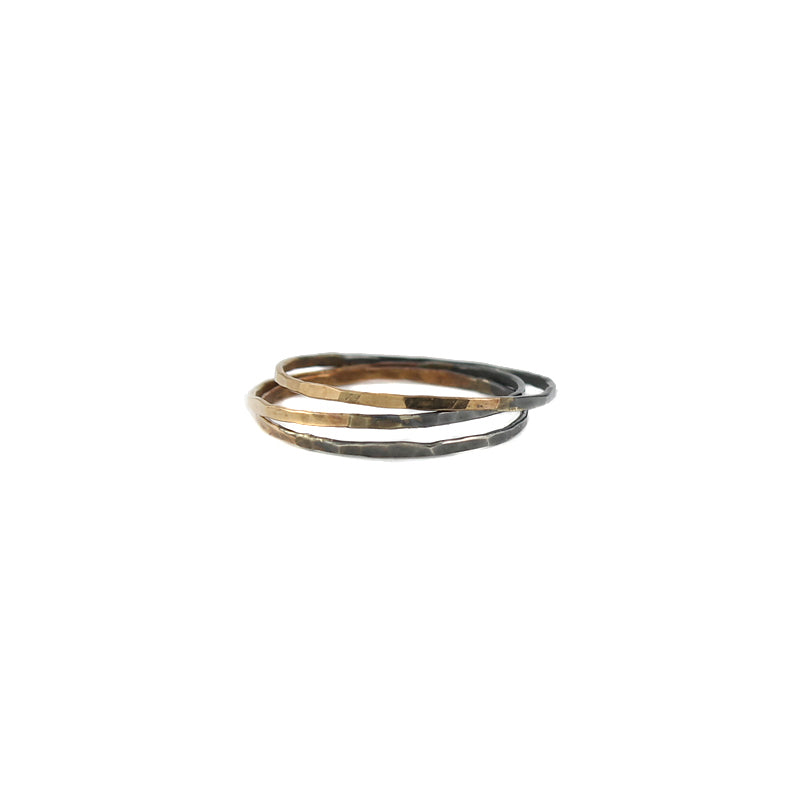 Oxidized Ombre Ring