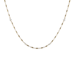 Herkimer Beaded Barrel Chain Necklace