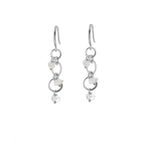 Herkimer Sprinkle Earrings in silver