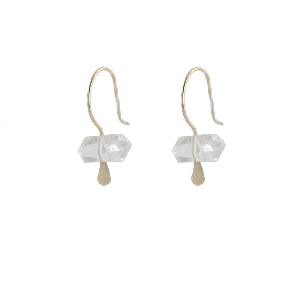 Herkimer Huggie Earrings