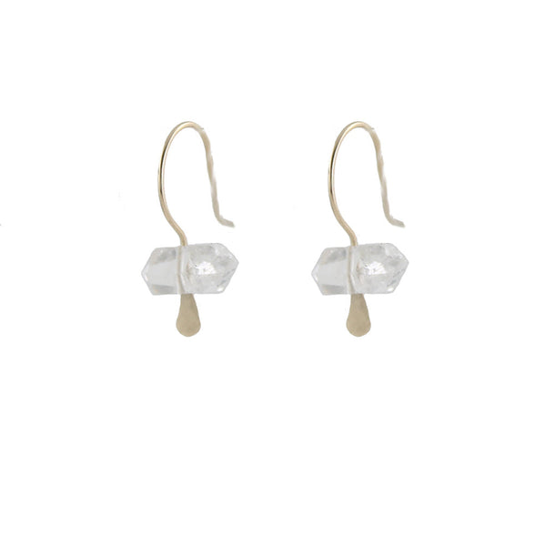 Herkimer Huggie Earrings