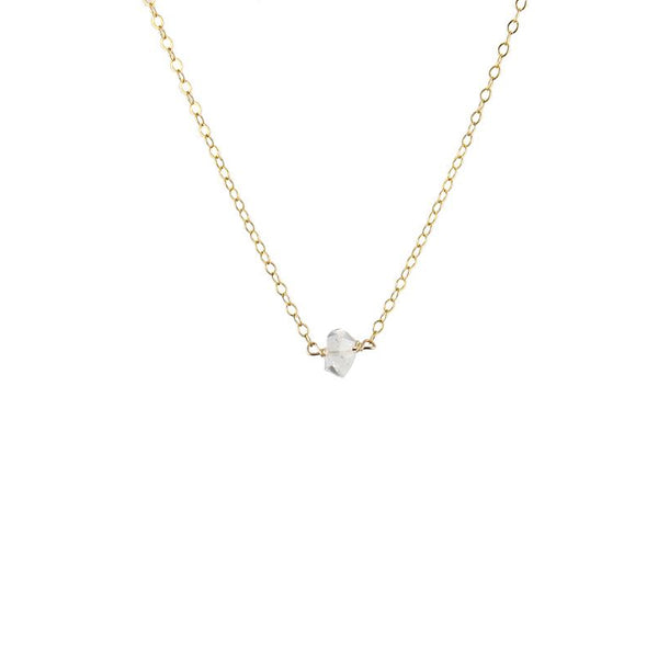 Herkimer Diamond solitaire necklace