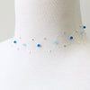 Blue Floating Illusion Choker Necklace
