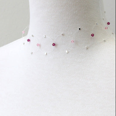 Illusion Choker Necklace in pinks worn by Sarah Michelle Gellar on Buffy the Vampire Slayer