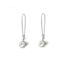 Keshi Pearl Drop Earrings sterling silver