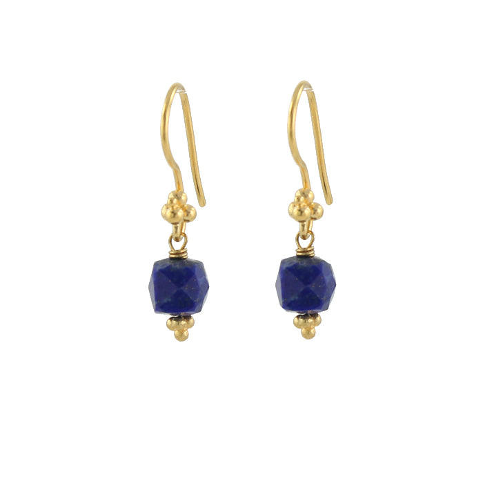 Lapis Cube Earrings