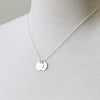 Example of Large Letter Initial Necklace in silver