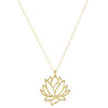 Large Lotus Flower Necklace