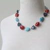 Larimar and Coral Necklace