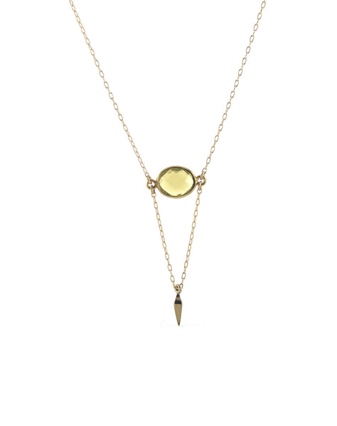 Citrine Point Necklace