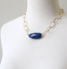 Loopy necklace in lapis on 14k gold-filled