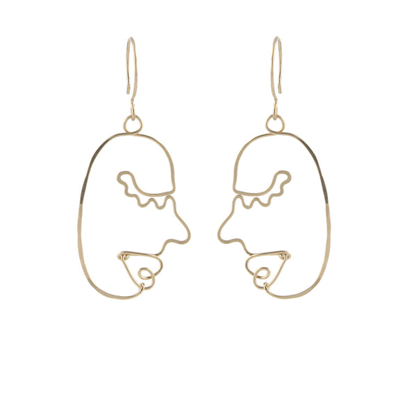 Art Face Earrings