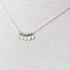 Micro personalized initials necklace with spacers